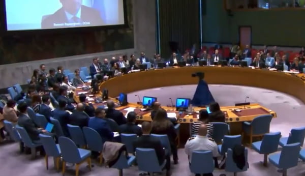 Imagem colorida de sessão da ONU em NY terremoto - Metrópoles