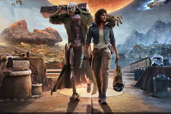 Foto colorida do jogo Star Wars Outlaws - Metrópoles