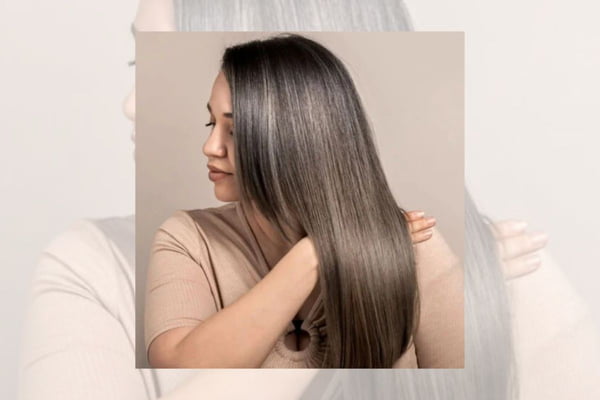 Foto colorida de uma mulher com cabelo liso - Metrópoles