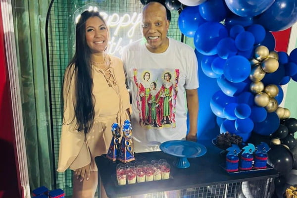 Anderson Leonardo, do Molejo, com filha mais velha