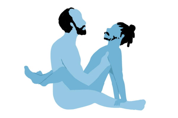 ilustração de posição sexual - Metrópoles