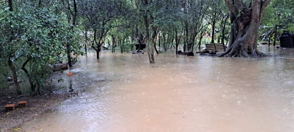 Comunidade indígena alagada no Rio Grande do Sul - Metrópoles