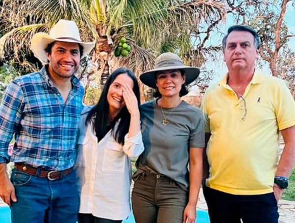Bolsonaro e Michelle costumavam visitar rancho de Amália Barros