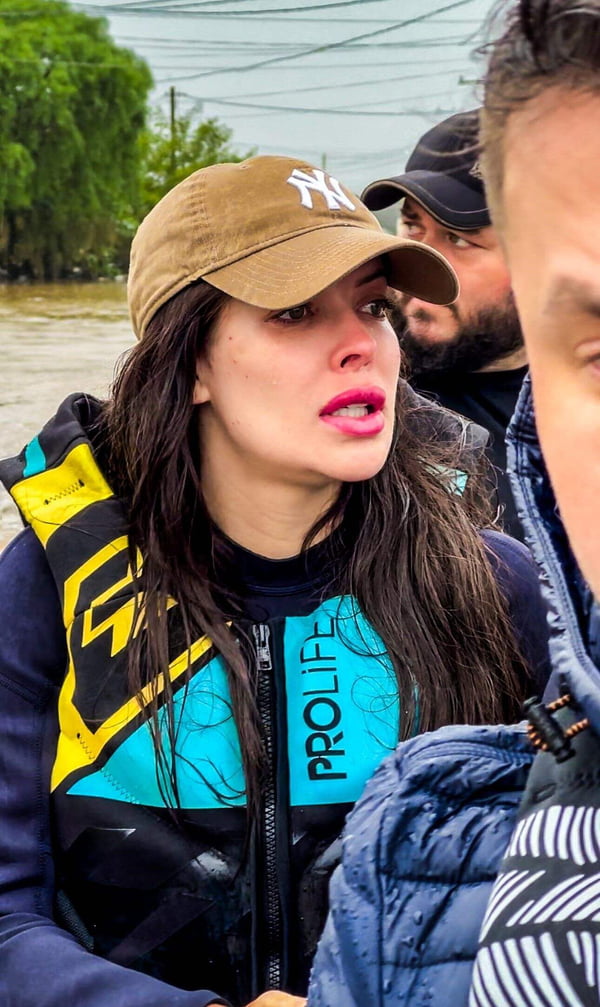 Jaquelline Grohalski ajuda as vítimas do Rio Grande do Sul