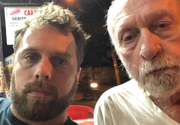 João Velho e o pai, Paulo César Peréio - Metrópoles
