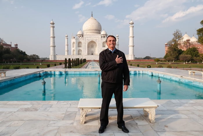 Bolsonaro Taj Mahal Índia Nova Délhi