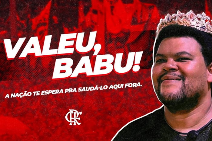 Mensagem do Flamengo a Babu