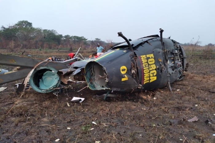 Tripulantes de helicóptero que caiu no Pantanal passam bem, diz MJ