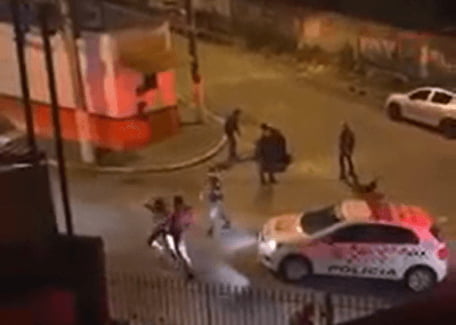 Pancadaria entre policiais e familiares de suspeito em Santo André (SP)