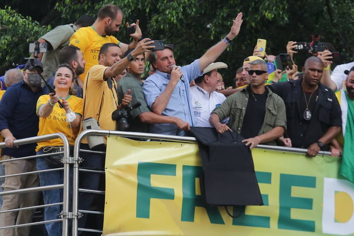 Ato 7 de Setembro com Jair Bolsonaro na Avenida Paulista em SP