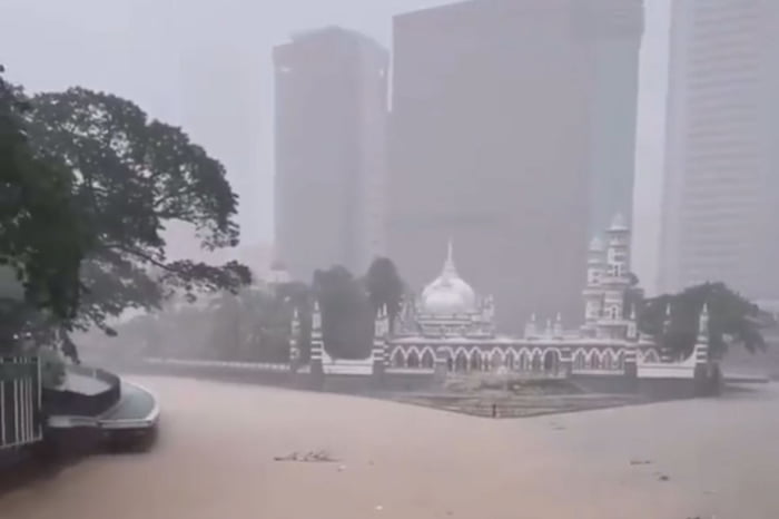Chuva inundação Malasia