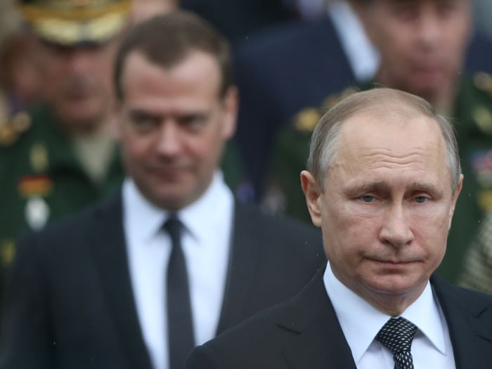 Russian President Vladimir Putin attends the wreath laying ceremony in Moscow