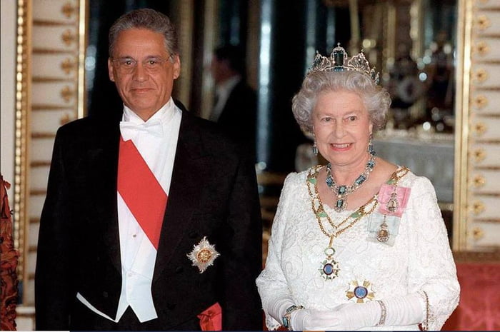 FHC e Rainha Elizabeth II em 1997