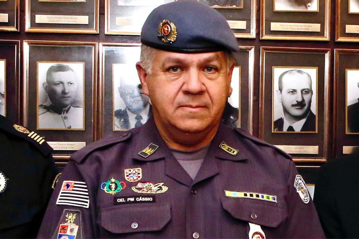 Comandante-geral da PM de SP, coronel Cássio Araújo de Freitas