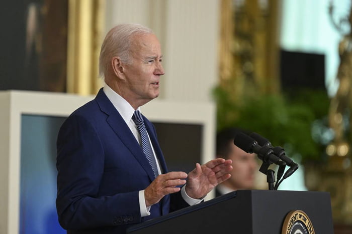 Foto colorida do presidente dos Estados Unidos, Joe Biden - Metrópoles