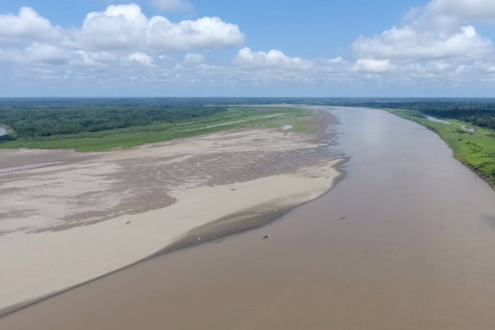 Foto colorida de seca em Benjamin Constant, município do Amazonas El Niño - Metrópoles