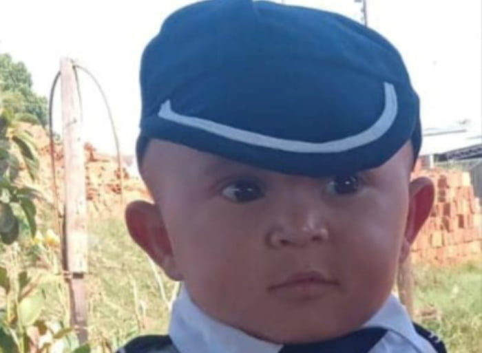 foto colorida do menino Gael Henry Jesus Ribeiro. 2 anos, que morreu após ser picado por uma cascavel em Panorama, região de Presidente Prudente - Metrópoles