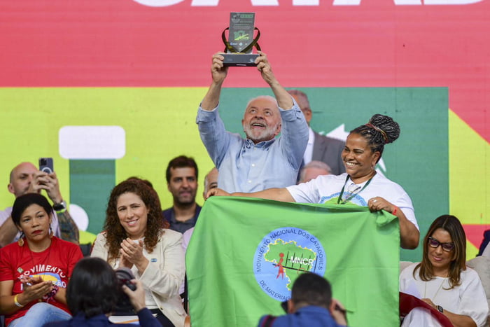 Presidente Luiz Inácio Lula da Silva participa da cerimônia de encerramento da 10ª edição da Expocatadores 7