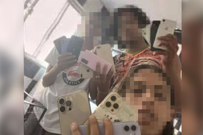 foto colorida de perfil no Instagram que enaltece furtos de celulares e roubos, muitos deles praticados por menores - Metrópoles